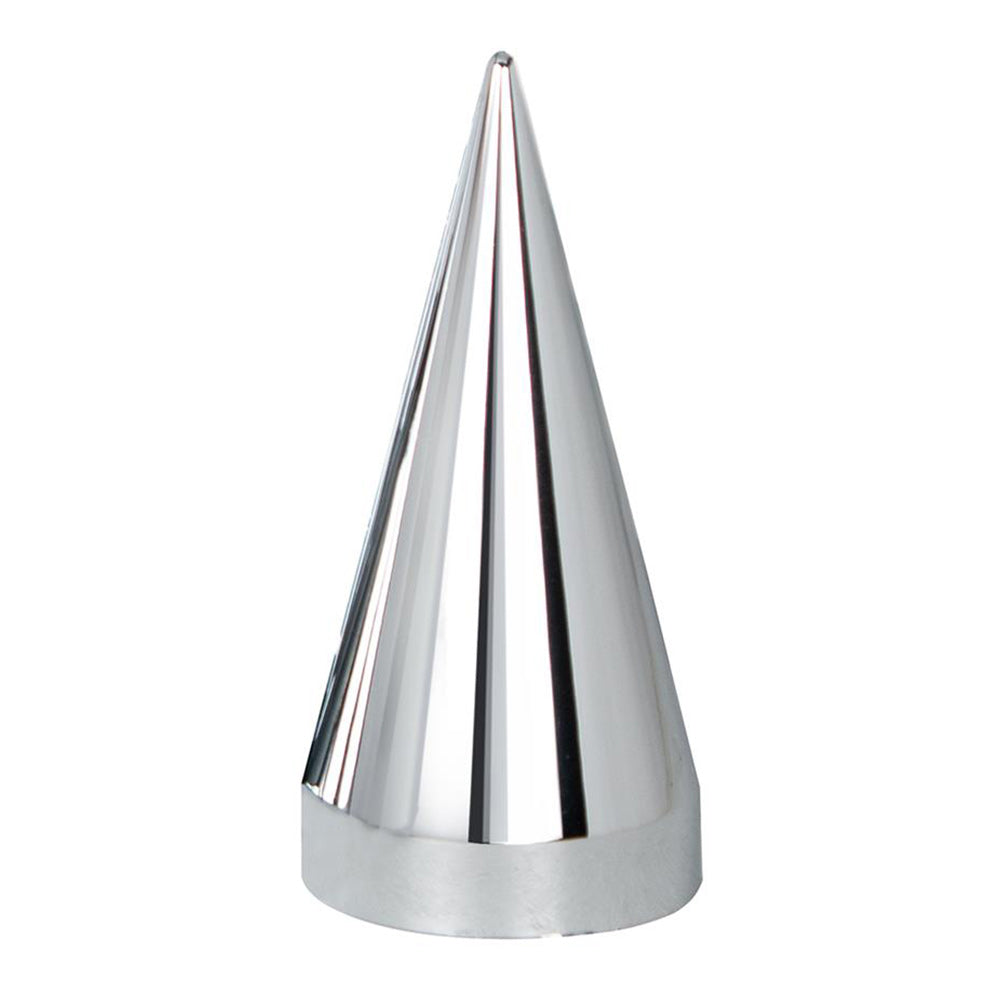 33mm x 4-1/2" Chrome Plastic Spike Nut Cover - 60PK Thread On