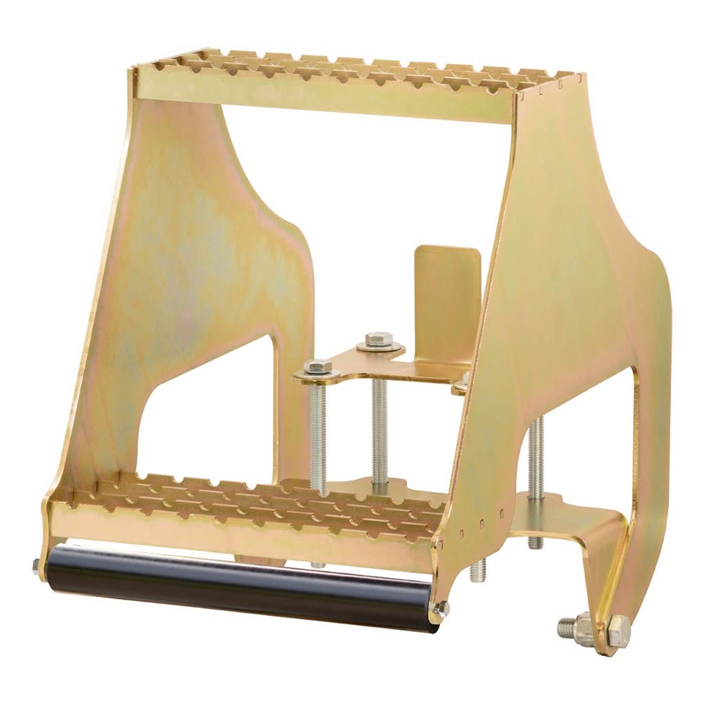 Highrise Folding Rear Entry Step with Bracket Fits 4" Bumper Beam