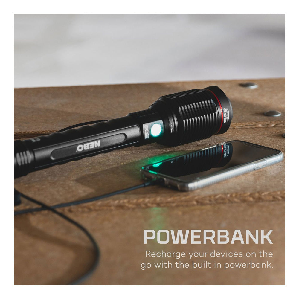 REDLINE 6K Rechargeable LED Flashlight and Power Bank