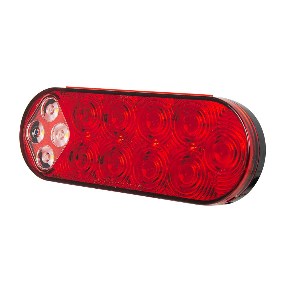 6" Oval Fleet Combo S/T/T & Back Up LED Light