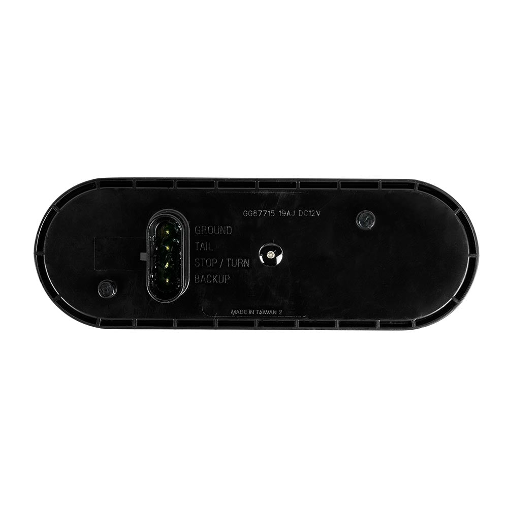 6" Oval Fleet Combo S/T/T & Back Up LED Light