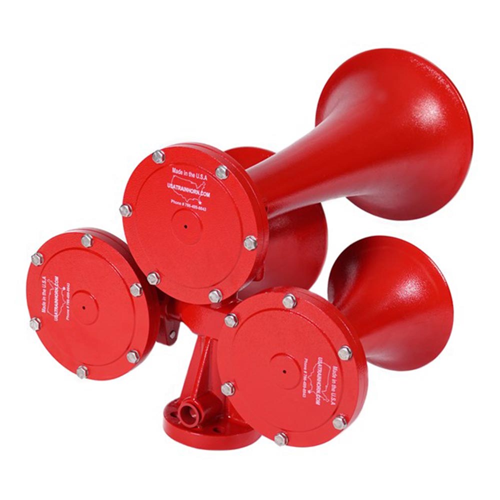 Red 3 Trumpet Train Horn