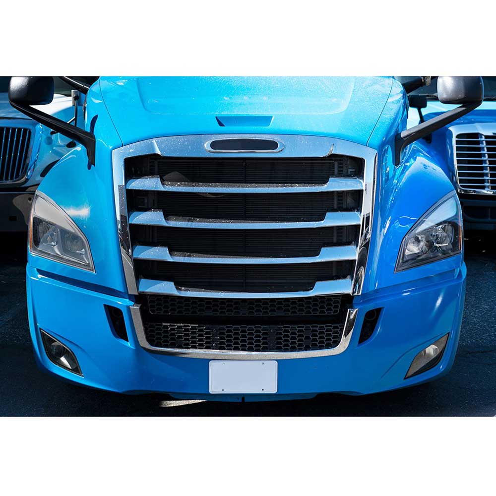 Freightliner Cascadia 2018+ Chrome Grill with Bug Screen