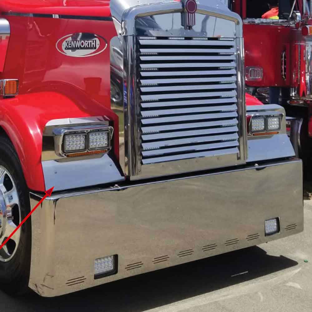 Kenworth W900L 1989+ Headlight Surround Fender Guard
