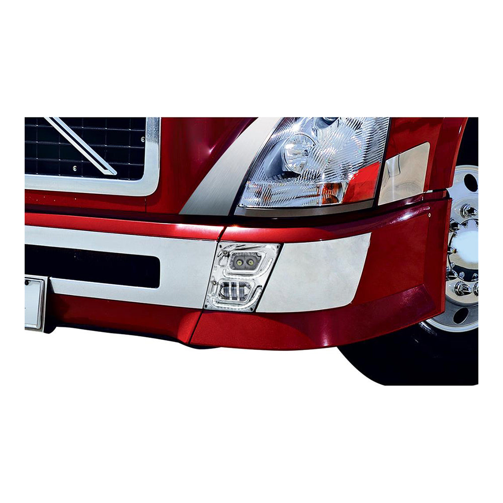 Volvo VN 2003-17 Chrome LED Fog and Daytime Running Lights