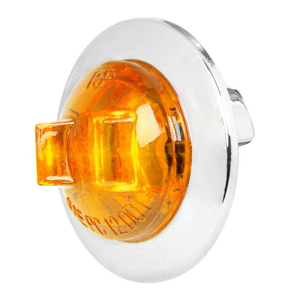 1" LED Dual Function Wide Angle Mini Light with Chrome Bezel