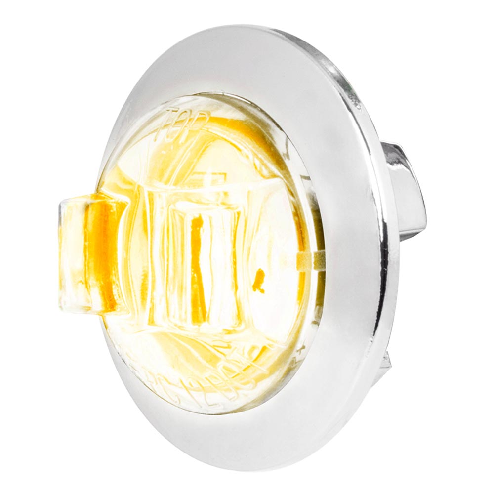 1" LED Dual Function Wide Angle Mini Light with Chrome Bezel