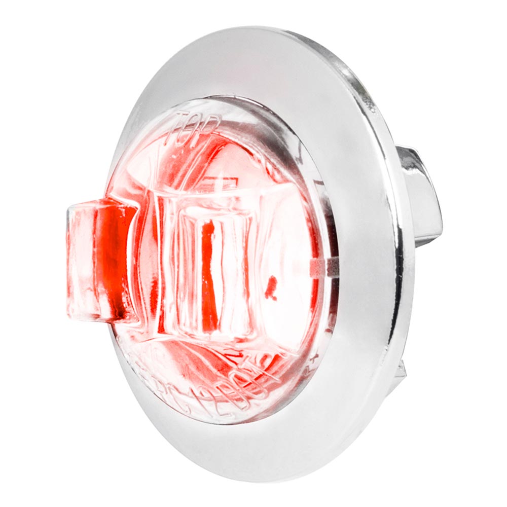 1" LED Dual Function Wide Angle Mini Light with Chrome Bezel