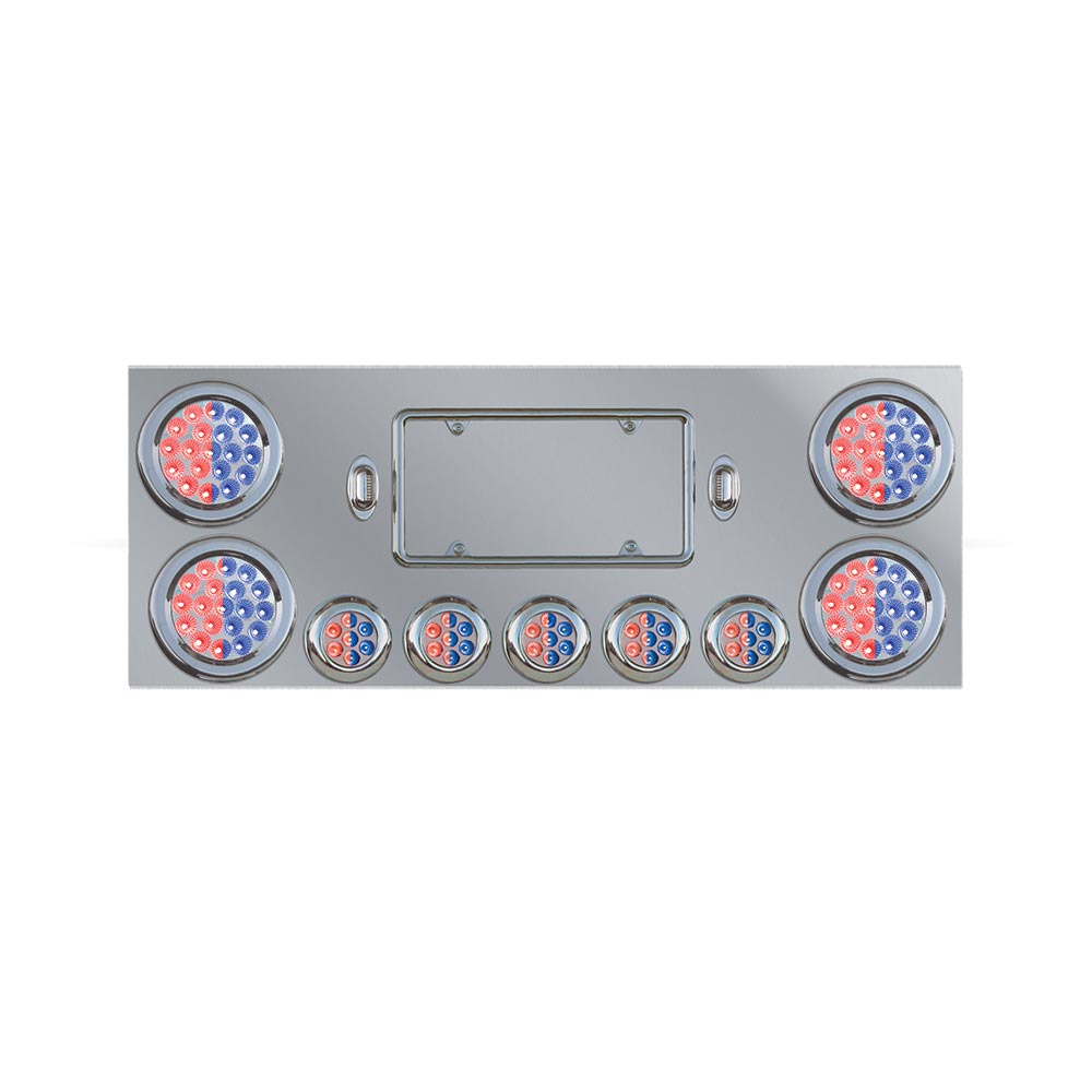 Stainless Steel Dual Revolution LED Center Panel with 9 Lights