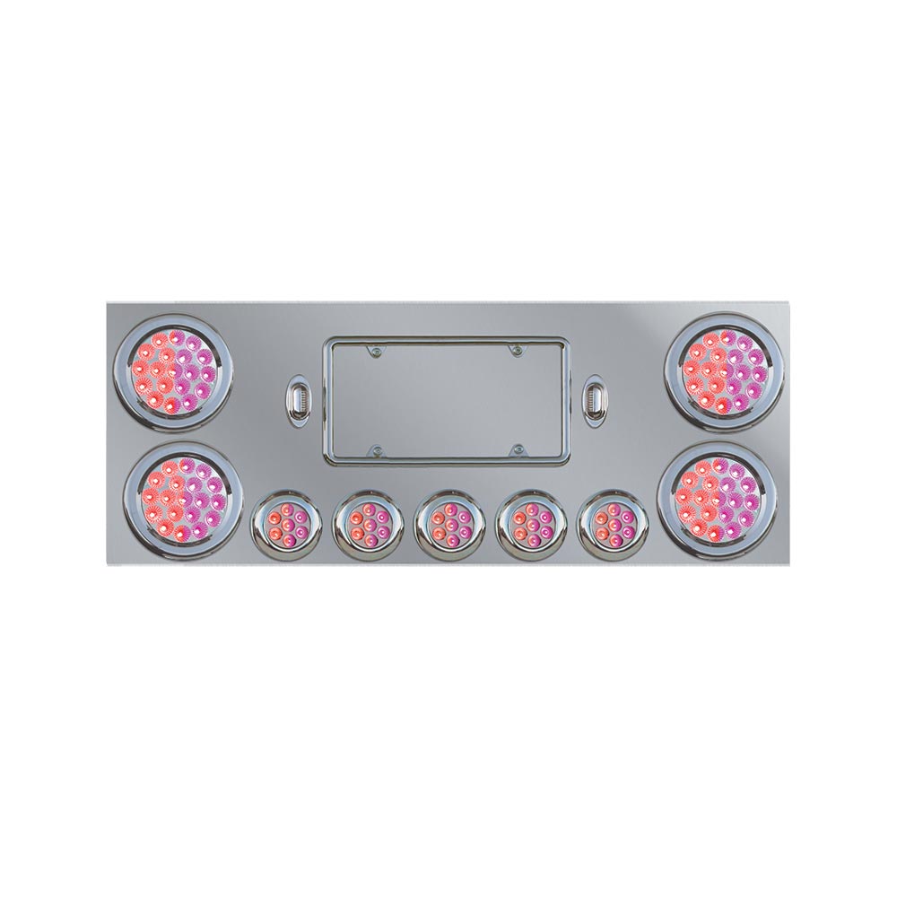 Stainless Steel Dual Revolution LED Center Panel with 9 Lights