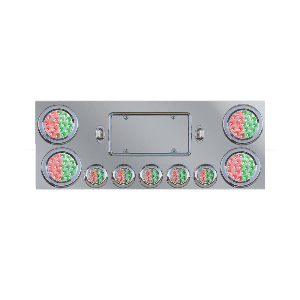 Stainless Steel Dual Revolution LED Center Panel with 9 Lights
