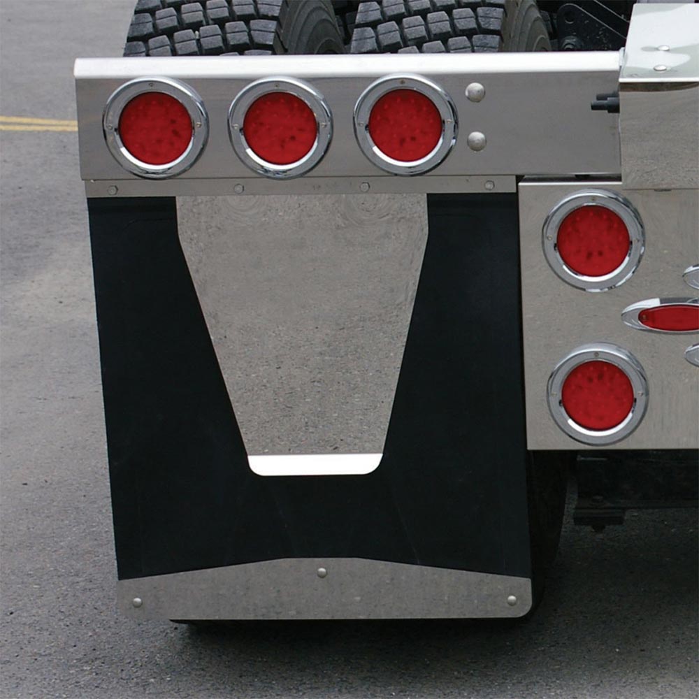 17" Stainless Steel Anti-Sail Mud Flap Plates