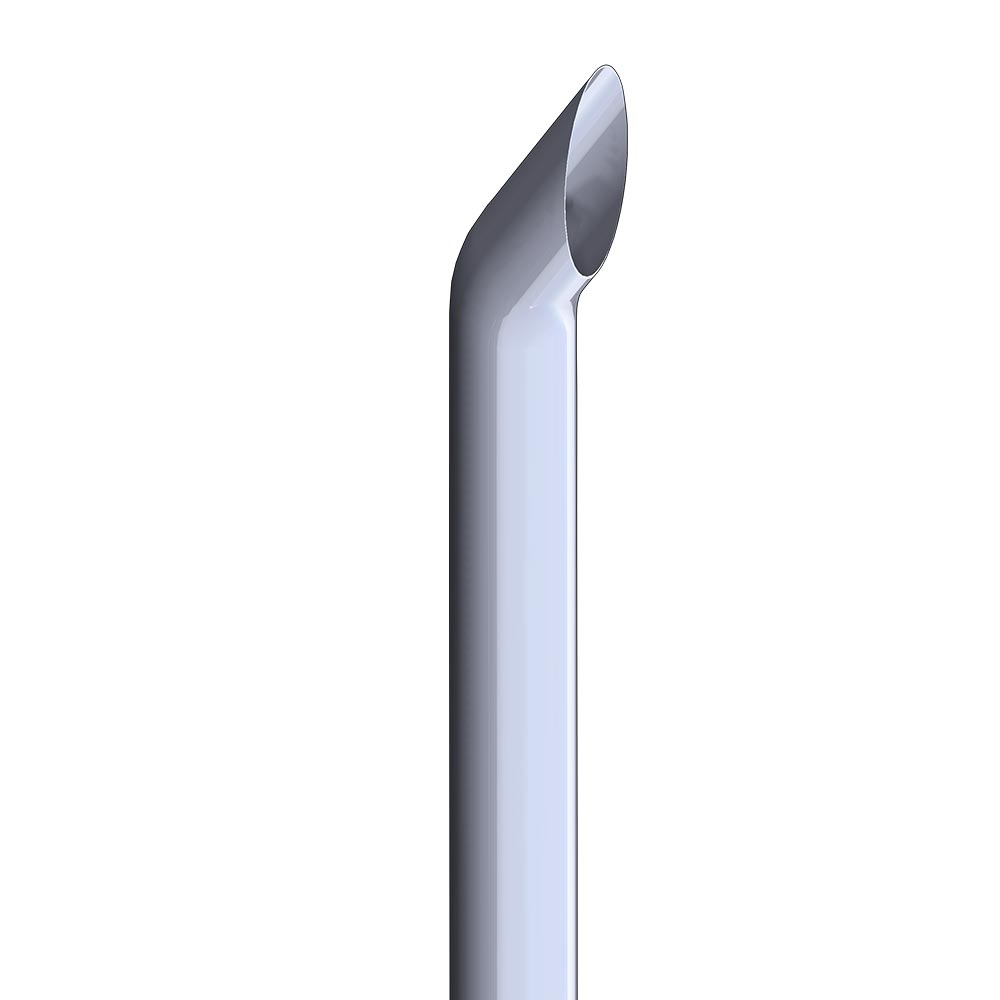 8"D x 108"L Boilermaker One-Piece Chrome Top Stack