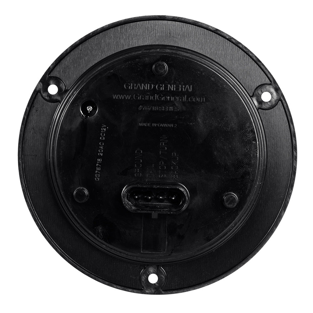 4" LED Red/White Flange Mount Combo Tail and Back-up Light with 4-pin Weather Pack Plug and Chrome Bezel