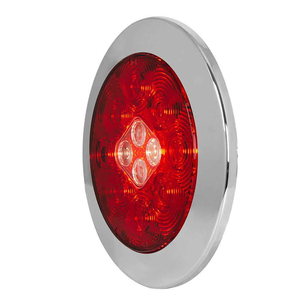 4"³ Flange Mount Combo LED Light with Twist-On Bezel Fleet Series