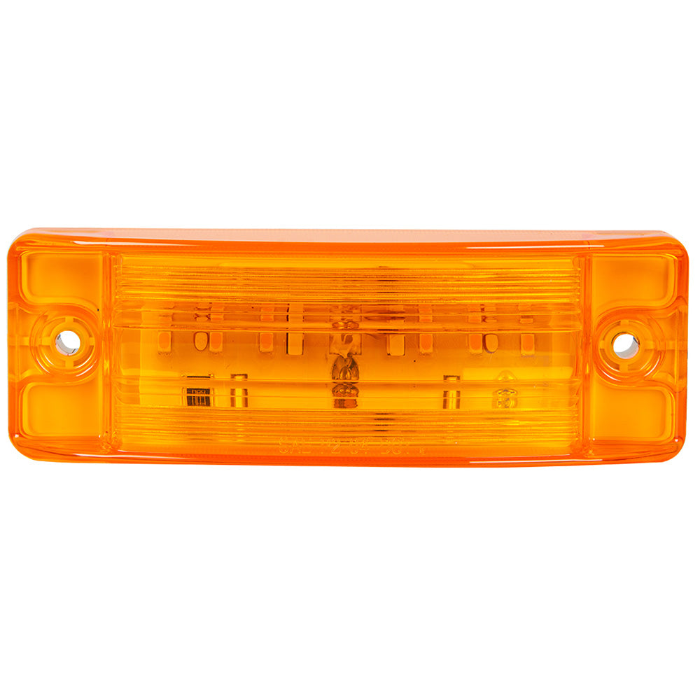 5-7/8" 6 LED Amber Turtle Style Marker Light