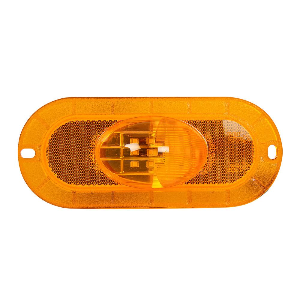 Amber Oval Side Marker & Turn LED Light