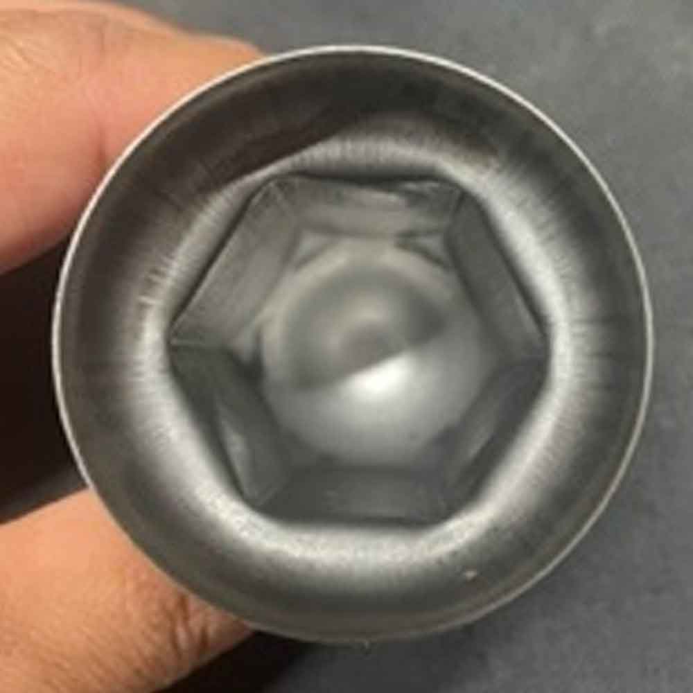 33mm x 2-9/16" Stainless Steel Nut Cover - Push On