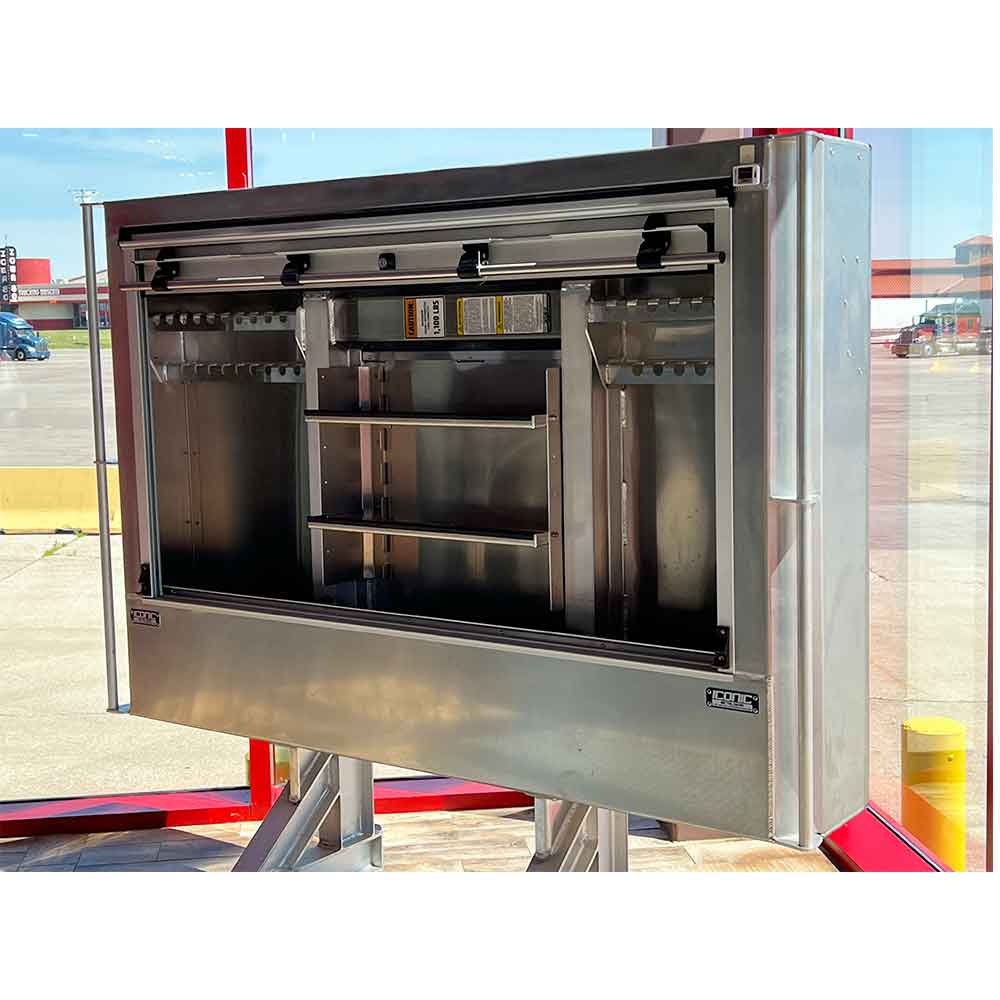 78" x 68" x 16" Cab Rack with Roll Up Door