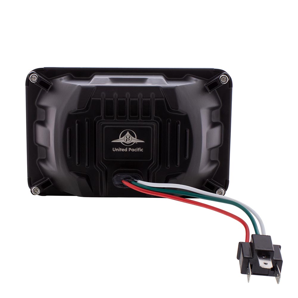 6" x 4" Blackout Heated LED Low Beam Headlight