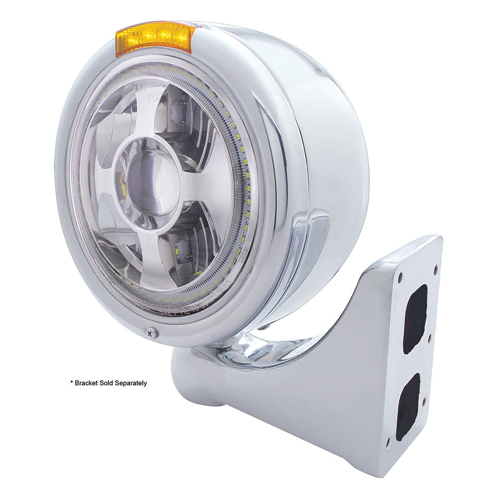 Bullet Half Moon LED Projection Headlight & Turn Signal