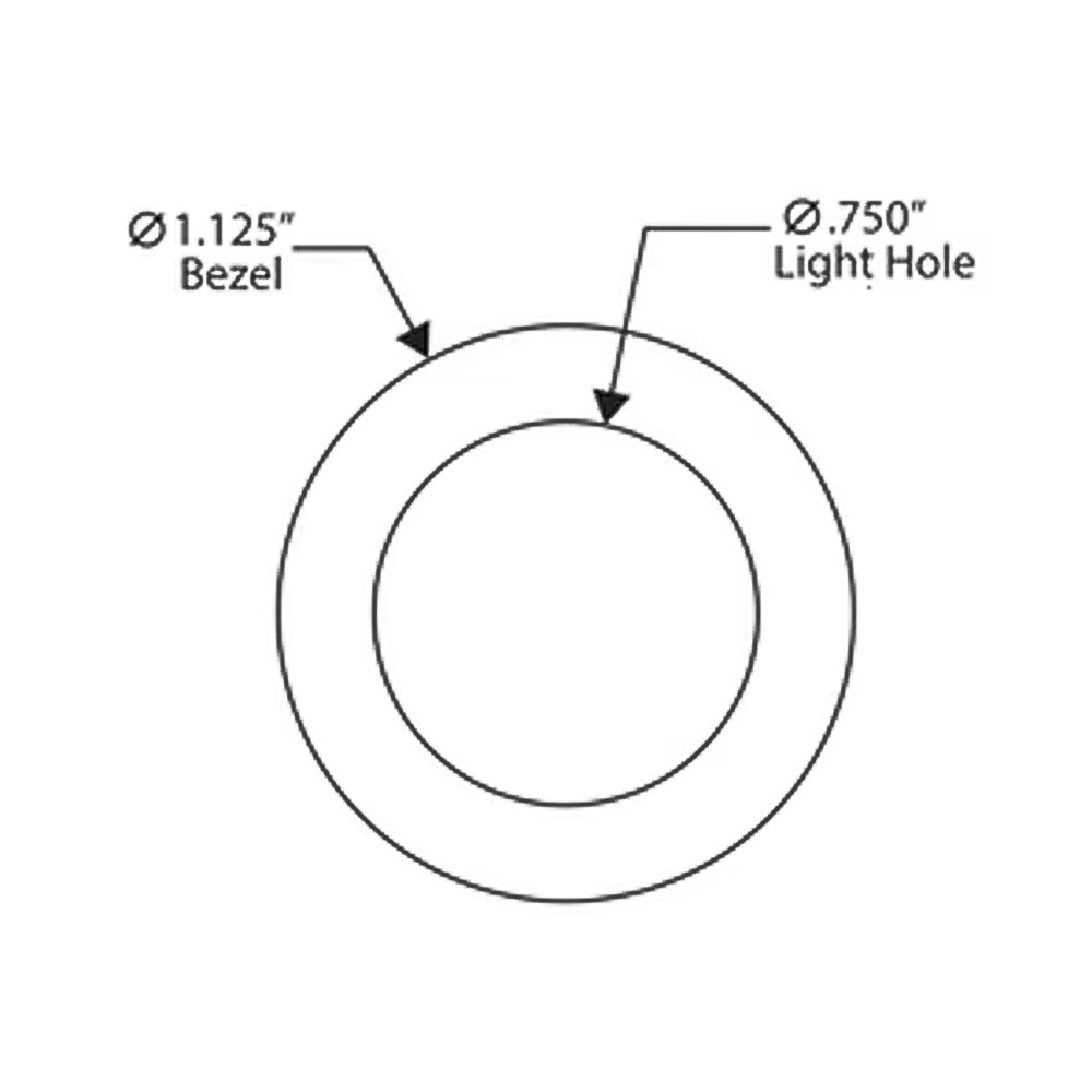 3/4" Button Clearance Marker Lights