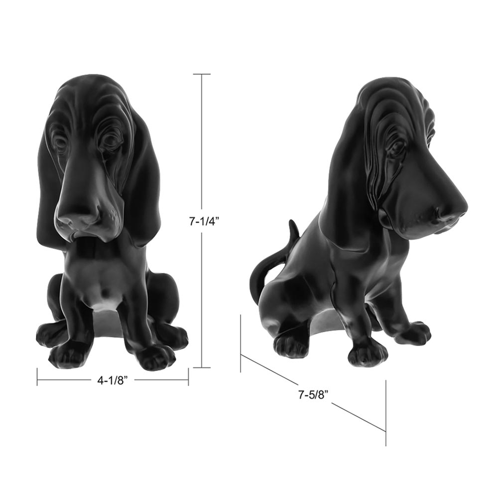Black Basset Hound Ornament