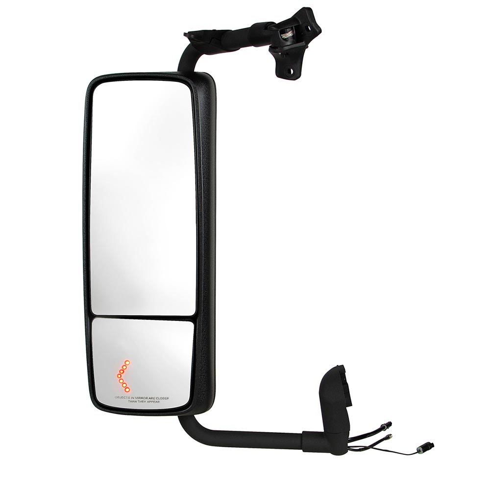 Volvo Black Mirror Assembly with LED Turn Signal
