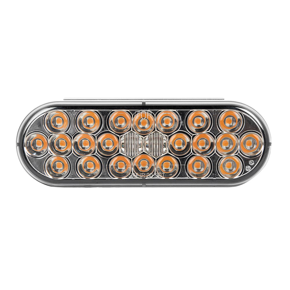 6" Oval 24 LED Dual Function Light with Smoke Lens