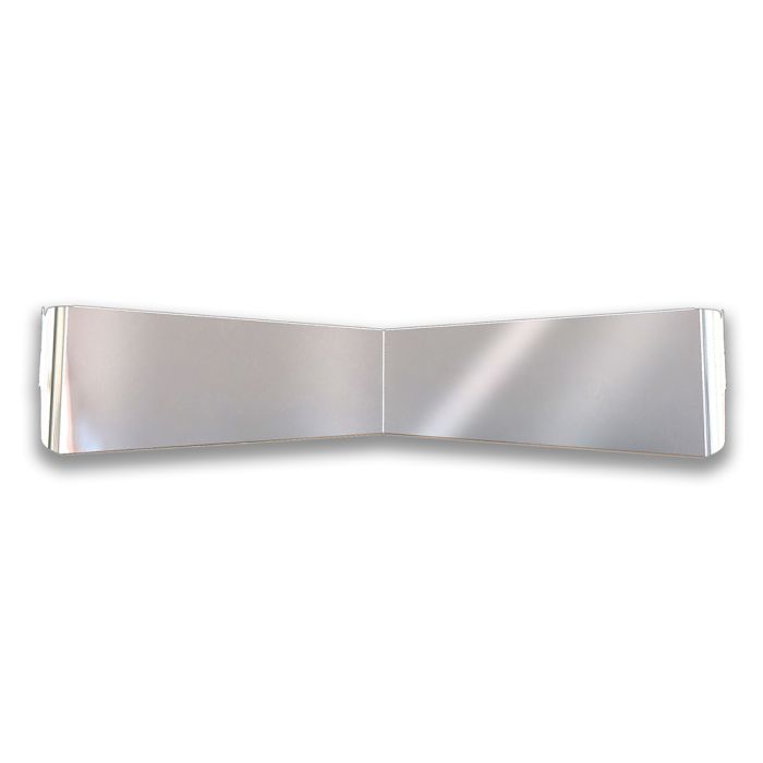 Kenworth Flat Windshield 13" - 9" 304 SS Contender Bow-Tie Visor