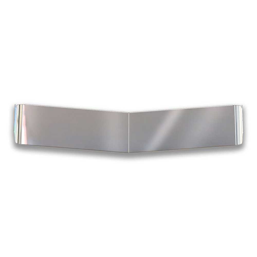 Kenworth Flat Windshield 13" 304 SS Rival Straight Drop Visor