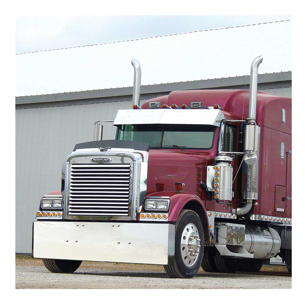Freightliner Classic/Cabover (2003 & Earlier) 20" SS Mitered End Bumper