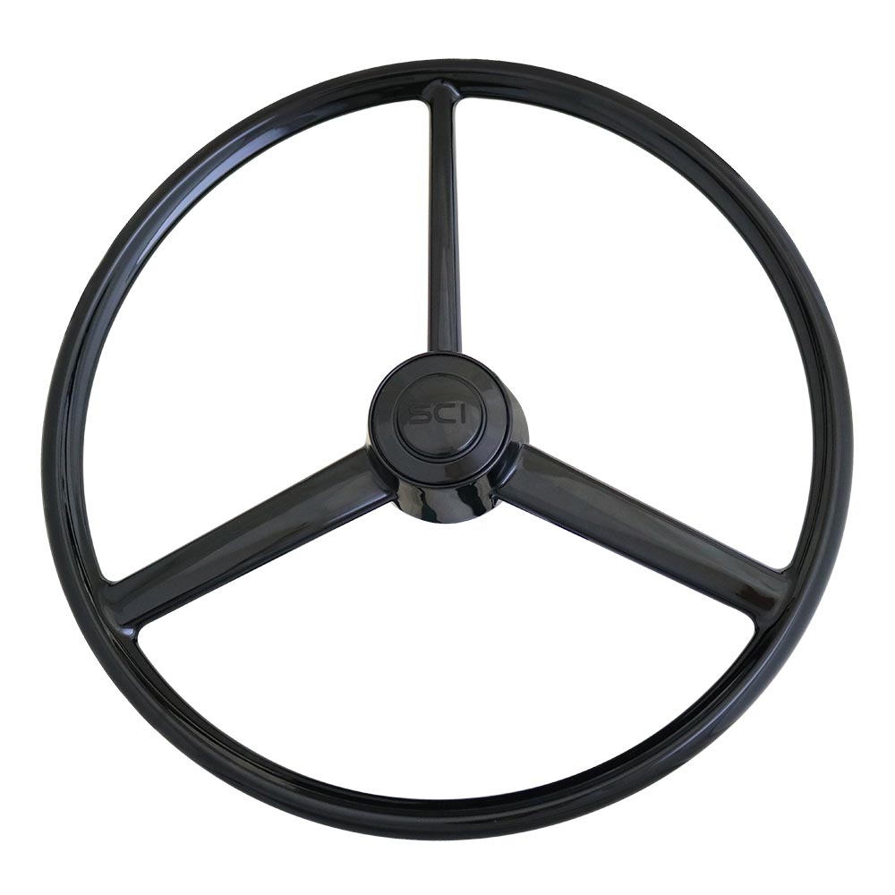 20" 3 Spoke Retro Blackout Steering Wheel