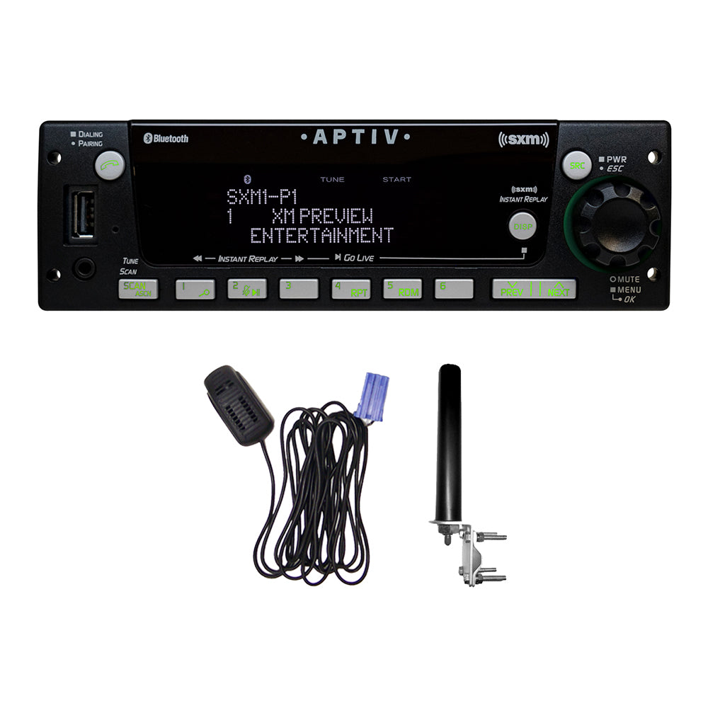 Aptiv Heavy-Duty Radio AM/FM/WB with Integrated Bluetooth ® and Integrated SiriusXM ® Satellite Radio Bundle Pack