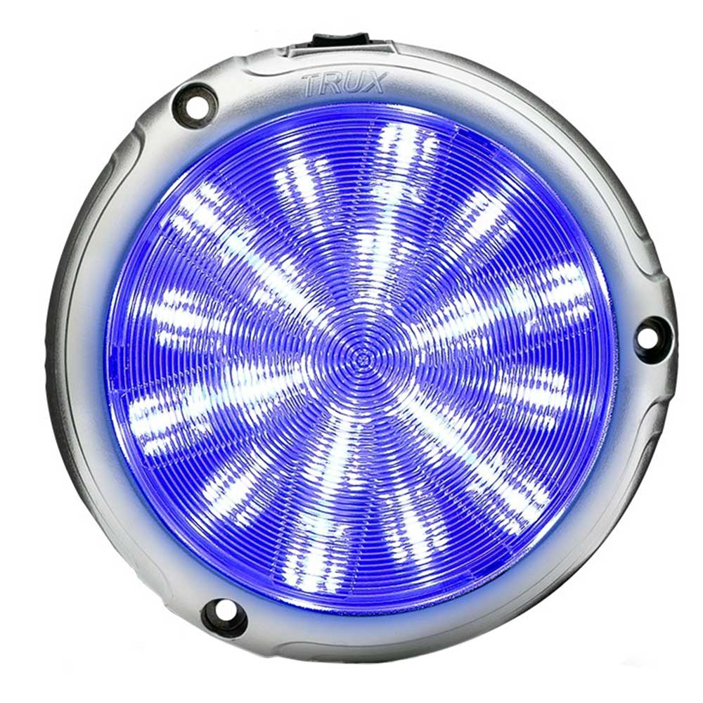 Peterbilt Chrome LED Interior Projector Dome with 6 Color Auxiliary Light