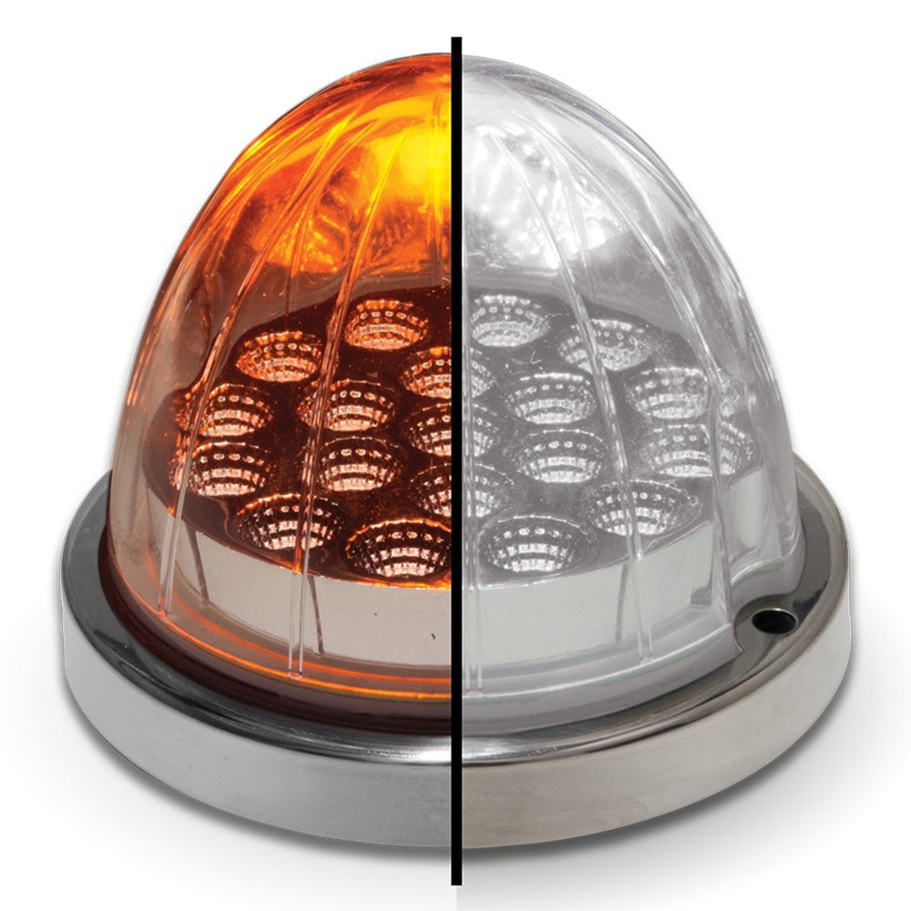 Watermelon Flush Mount Amber/White Dual Revolution LED Light