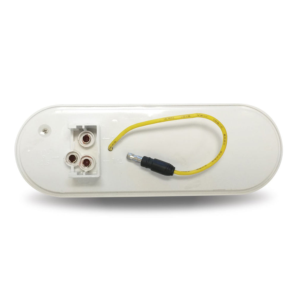 6" Oval Dual Revolution Amber Turn Signal, Marker to Amber Strobe LED Light