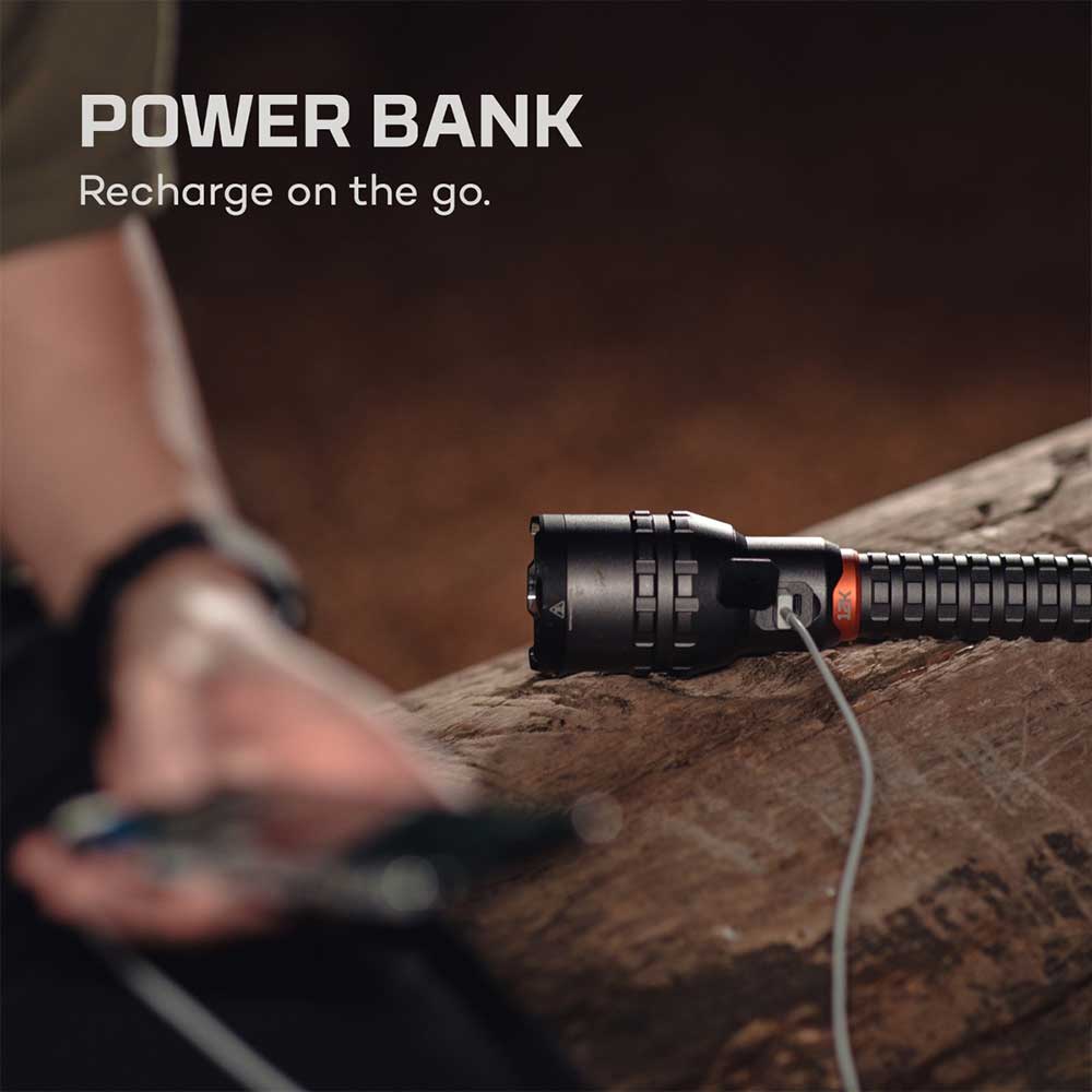 NEBO 12K Lumens USB-C Rechargeable Flashlight with Power Bank