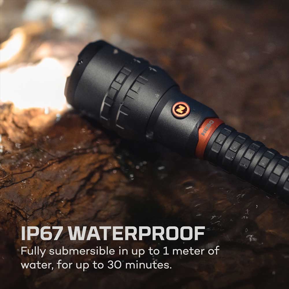NEBO 12K Lumens USB-C Rechargeable Flashlight with Power Bank