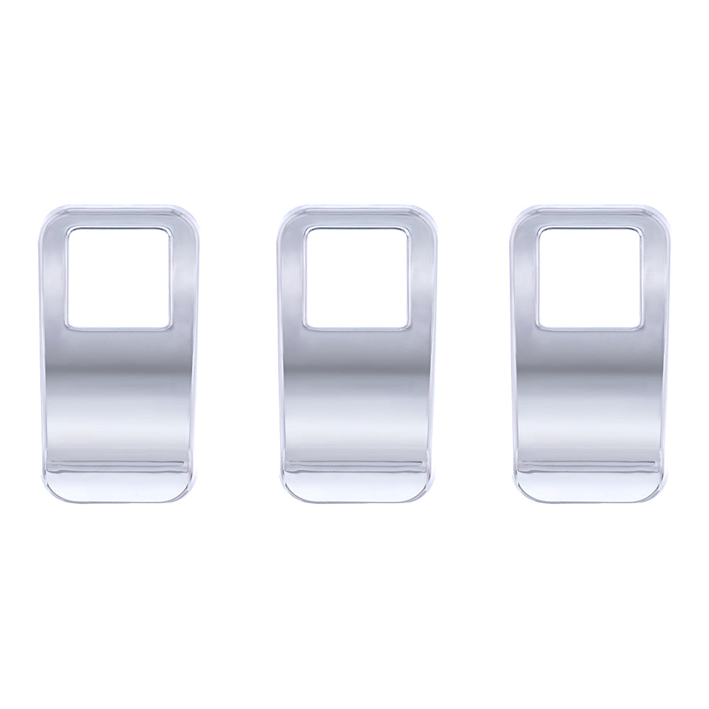 Chrome Switch Cover For Kenworth T680, T880, W990 - Set of 3