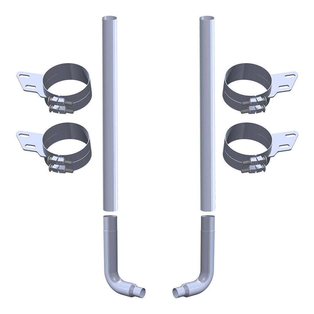 Peterbilt 359, 379, 389 6" x 108" Stove Pipe Top Exhaust Kit