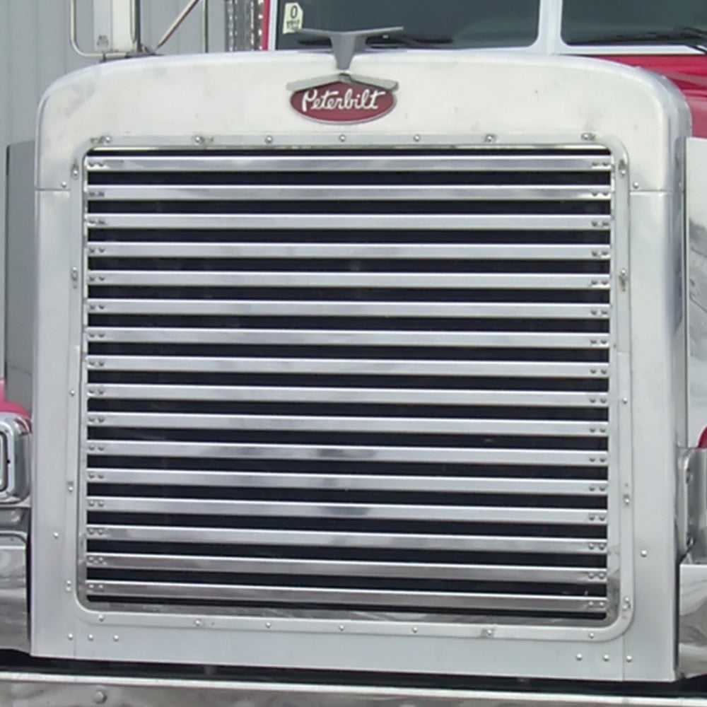 Peterbilt 379 Ext Hood Grill 16 Horizontal Bars