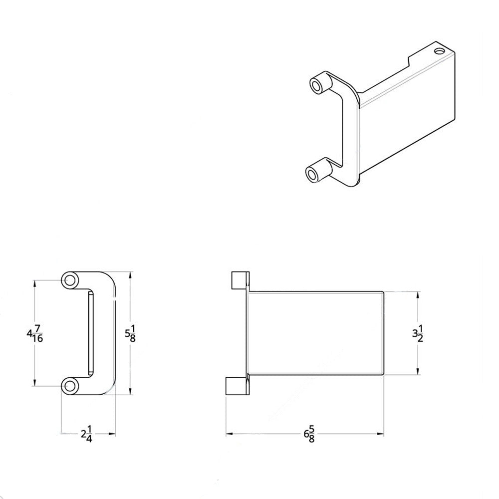 Freightliner Cascadia 2018+ CB & Light Antenna Bracket