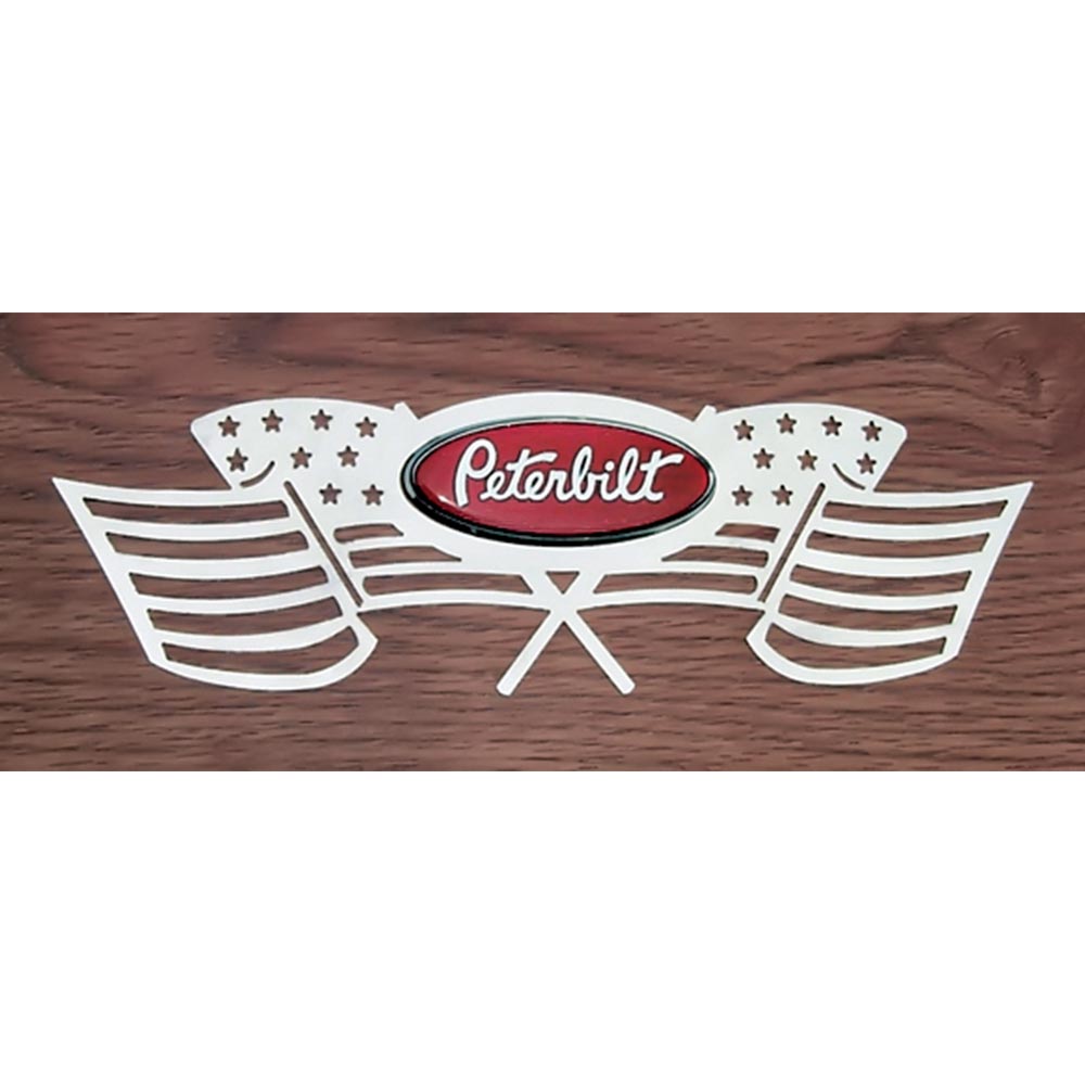 Peterbilt Old Glory Interior Door Logo Trim