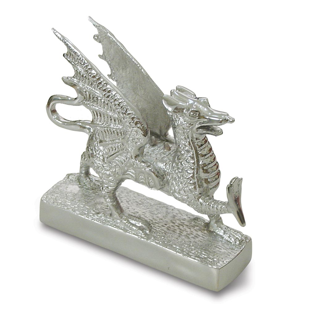 Chrome Flying Dragon Hood Ornament