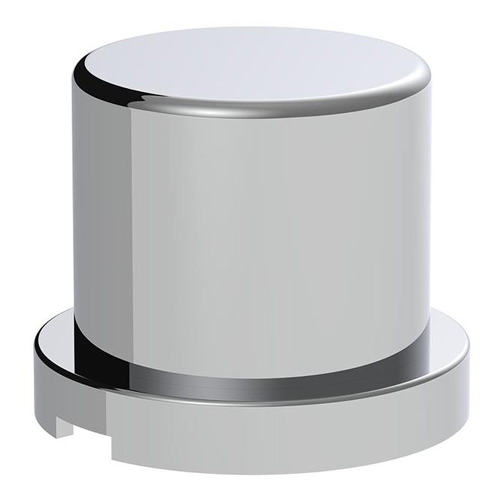 15/16" x 1-3/16" Chrome Push-On Flat Top Nut Covers - 10 Pack