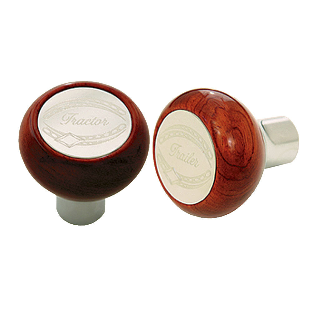 Rosewood Tractor & Trailer Air Valve Knobs Thread