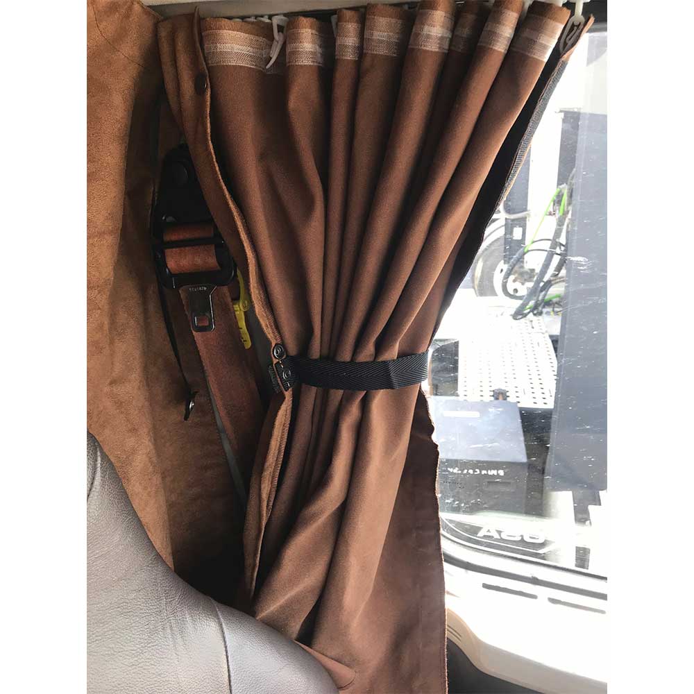 Volvo 670, 780 Sleeper 4 Piece Curtain Set - Brown