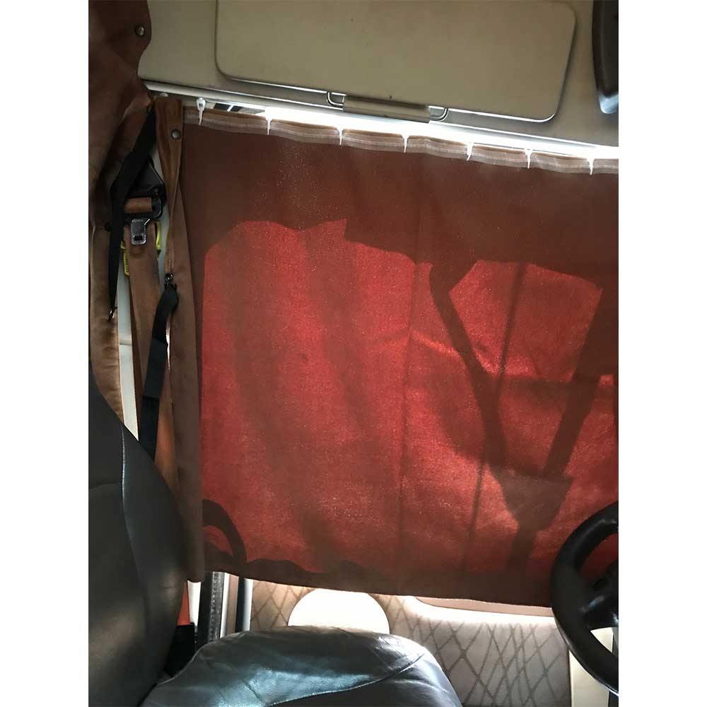 Volvo 670, 780 Sleeper 4 Piece Curtain Set - Brown