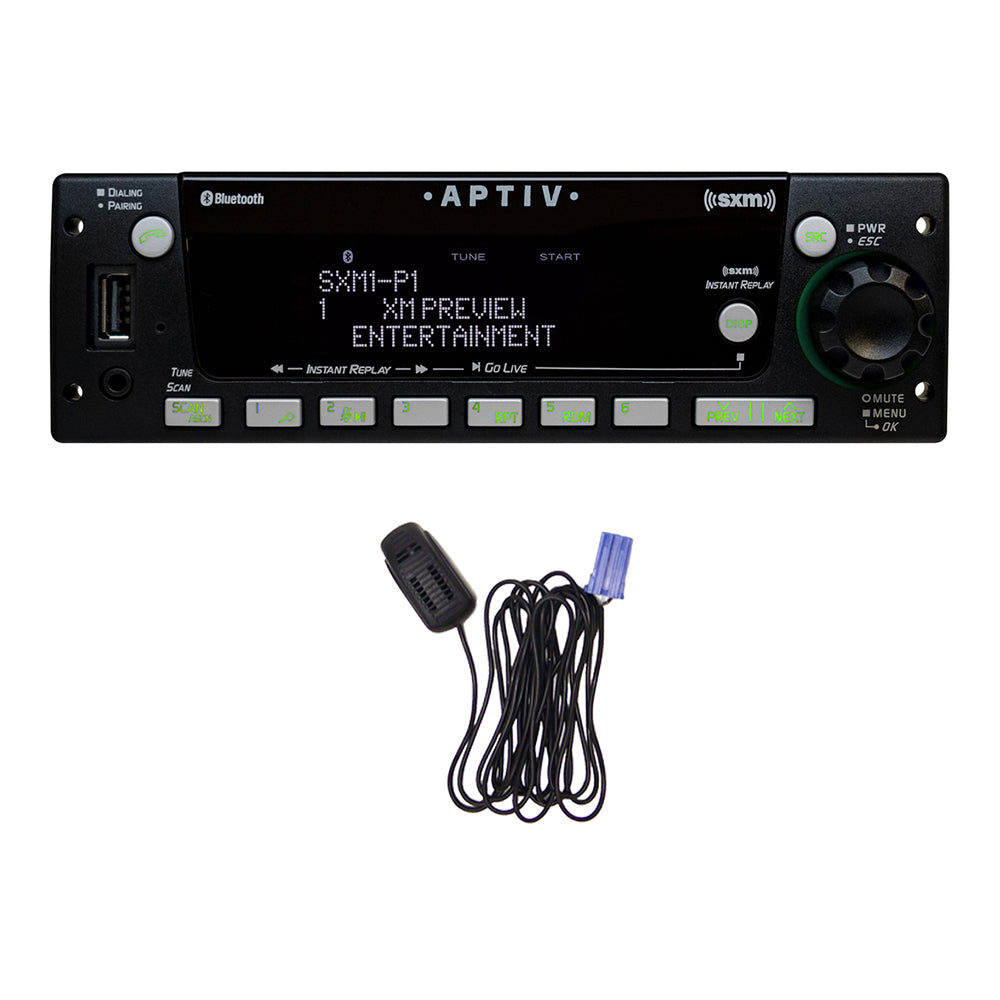 Aptiv Heavy-Duty Radio AM/FM/WB with Integrated Bluetooth ® and Integrated SiriusXM ® Satellite Radio